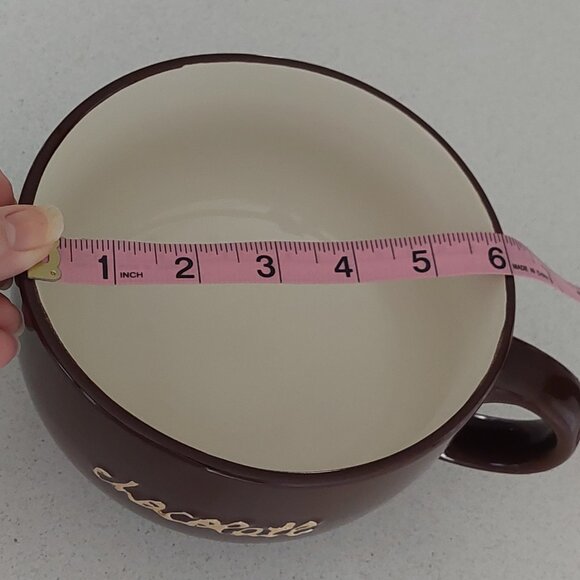 Harbor East Oversized "Let Us Entertain You" Embossed Chocolate Mug/Candy Bowl - Picture 8 of 10